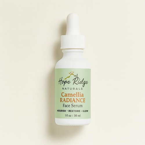 Hope Ridge Naturals Camellia Radiance Face Serum, Ultra-Renewal Oil with Rose & Botanicals, Anti-Aging & Repair, for Normal/Dry/Combination/Mature Skin, Lightweight & Fast-Absorbing
