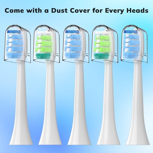 Toothbrush Replacement Heads for Philips Sonicare 16(Green and Blue) Pack Soft Replacement Electric Toothbrush Head Compatible with Philips Sonicare Electric Toothbrush