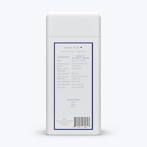Native Body Wash for Men & Women, Seasonal | Sulfate, Paraben, and Dye Free, with Naturally Derived Clean Ingredients Leaving Skin Soft and Hydrating, Unscented 18 oz - 2 Pk