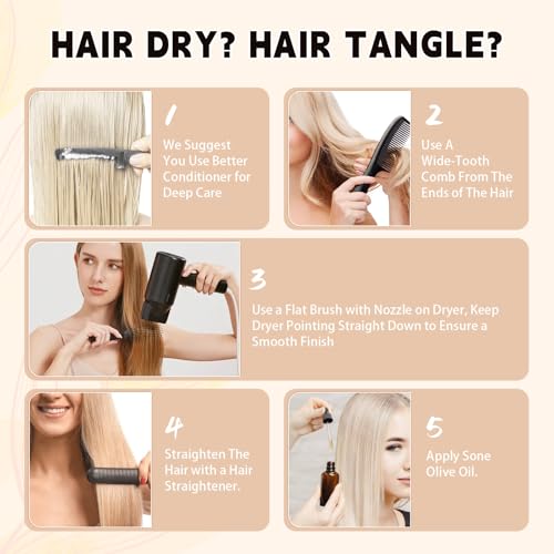 Sassina Human Hair Clip in Extensions 22 Inch Straight Clip in Hair Extensions Human Hair Golden Blonde to Medium Blonde Double Weft Clip ins 8 Pcs with 18 Clips 120 Grams #P16/22