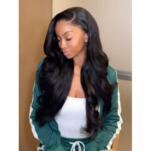 22 Inch Side Part Body Wave 7X5 Wear and Go Glueless Wigs Human Hair Pre Plucked Pre Cut Pre Bleached Knots HD Lace Front Wigs for Black Women Glueless Wig 180% Density