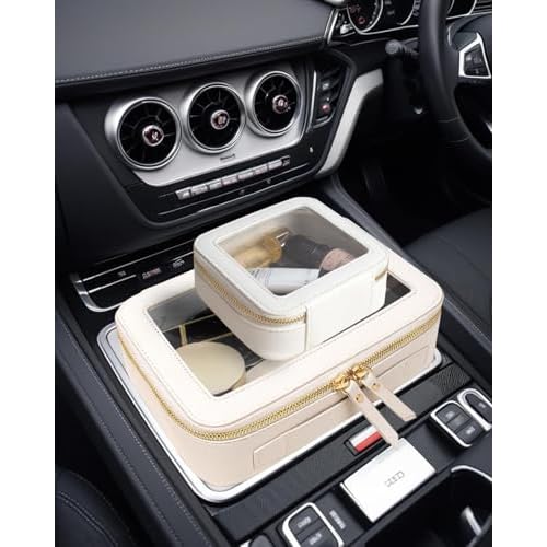 Clear Makeup Bag Set, Travel Makeup Case Clear Cosmetic Travel Bag Small Makeup Organizer Mini Make Up Pouch for Purse Waterproof Toiletry Bag Portable Car Essentials Car Organizer