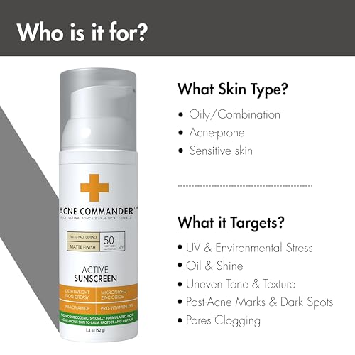 Breakout-Free Mineral SPF 50 Face Sunscreen ? Zinc Oxide, Non-Comedogenic Broad-Spectrum UVA/UVB Protection for Sensitive & Acne-Prone Skin | Lightweight, Hydrating, Matte Finish & Water-Resistant 52G