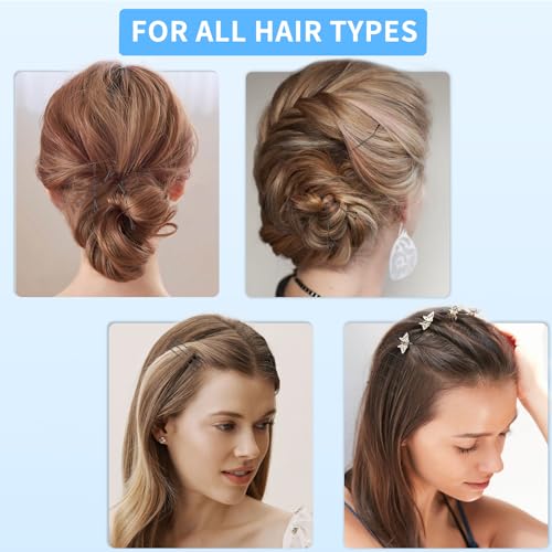 100 PCS 2.2 Inch(55 mm) Bobby Pins Black, Premium Bobby Pin For Women, Kids And Girls, Great For All Hair Types