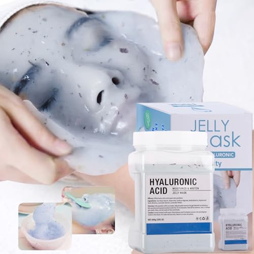 Jelly Mask Powder for Facials Professional Natural Gel Powder jelly Mask Peel Off Face Masks SkinCare, Moisturizing & Hydrating 23 Fl Oz (Hyaluronic Acid)