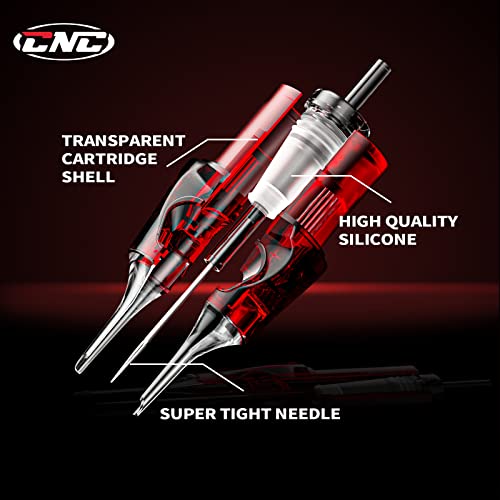 CNC 3RL Tattoo Needles Cartridge 20Pcs #10 Bugpin Disposable Needles Round Liner with Membrane EN04-20-1003RL