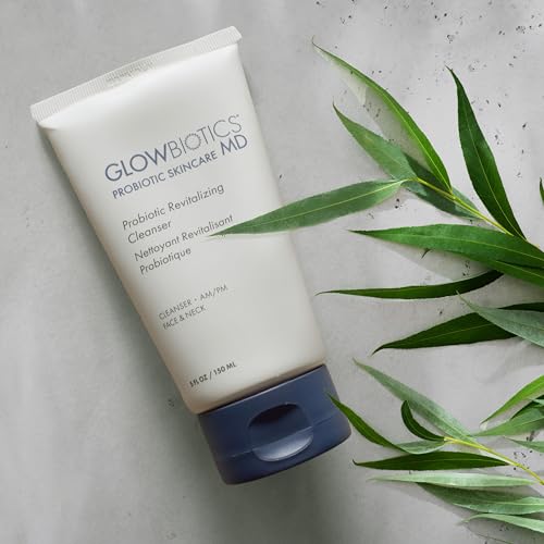 Glowbiotics Probiotic Revitalizing Cleanser 5 oz ? Gentle Hydrating Face Wash with Probiotics, Peptides & Aloe Vera | Daily Cleanser for Sensitive, Dry & Aging Skin