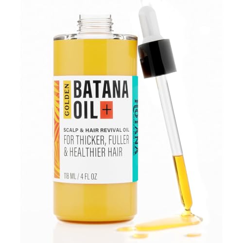 Golden Batana Oil | Dr Sebi Organic Hair Growth Oil from Honduras for Fuller, Thicker & Healthier Hair | 4 oz