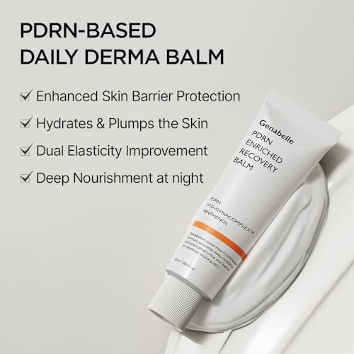 Genabelle PDRN Enriched Recovery Balm ? 5,000 ppm PDRN & 10,000 ppm Panthenol Soothing Repair Cream for Sensitive Skin, Hydration & Barrier Strengthening, 50 ml (1.69 fl oz)