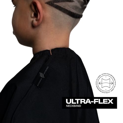 Barber Strong The Barber Cape Haircut Cover for Men, Hair Repelling and Static-Reducing Material, Water Resistant Fabric