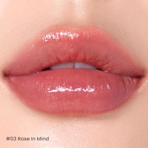 Peripera Ink Mood Glowy Tint | Lip-Plumping, Naturally Moisturizing, Lightweight, Glow-Boosting, Long-Lasting, Comfortable, Non-Sticky, No White Film (03 ROSE IN MIND)