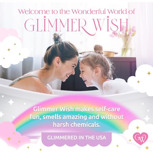 Glimmer Wish Unicorn Hair Detangler Spray ? Leave-In Conditioner for Kids & Women, Tangle-Free Detangling Mist, 5 fl oz