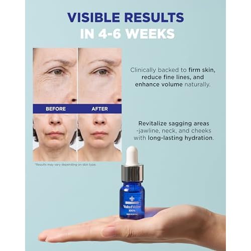 100% Volufiline Ampoules ? Advanced Firming & Lifting Facial Ampoule from France Sederma, Intense Hydration & Skin Rejuvenation for Youthful, Perfect for Layering & DIY, 0.33 fl.oz (10ml) 3 Pack