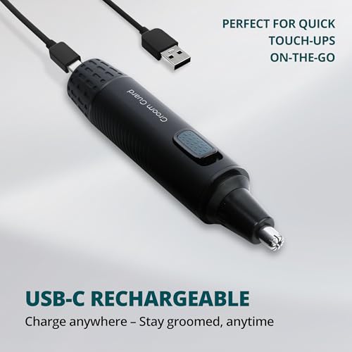 3-in-1 Nose Hair Trimmer for Men - 2025 Professional Painless USB Rechargeable, IPX6 Waterproof, Easy to Use