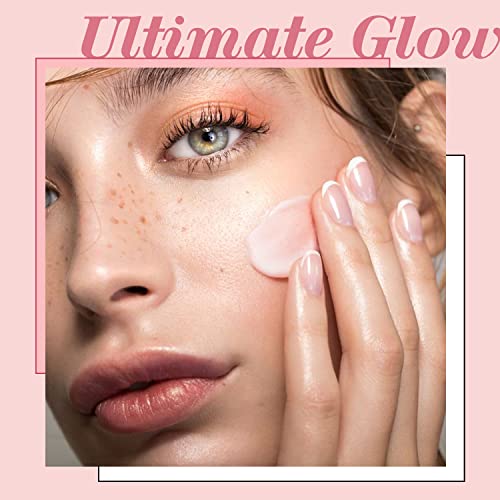 TOUCH IN SOL Pretty Filter Glassy Skin Balm Primer 1.05 oz. ? Skin Smooth Moisturizing Primer before Makeup - Natural Glow Face Cream Moisturizer with Shea Butter and Rose Flower Water