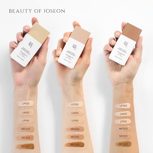 Beauty of Joseon Daily Tinted Fluid Sunscreen 12 Shades for Face Moisturizing Broad Spectrum SPF 40 Korean Skincare 50ml, 1.69 fl.oz #MY210