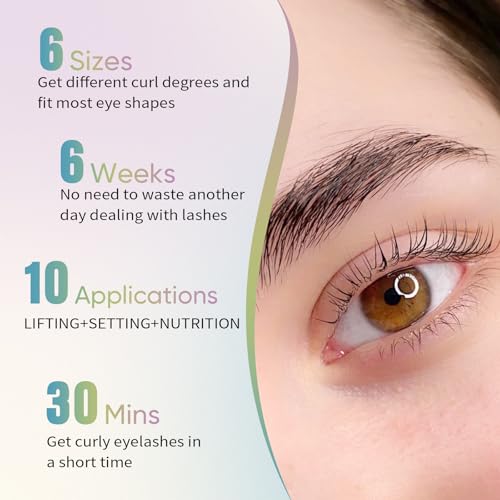 PERMANIA Korean Lash Lift Kit, Tube Design Easy to Apply Brow Lamination Kit, for Natural Results Instant Lifting & Curling with Detailed Instruction (with Glue Balm)