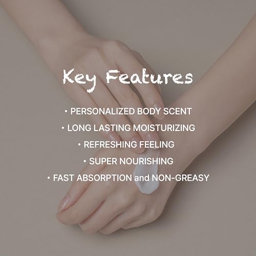 Body Cream with Perfume Splash Green Rain - 2024 New Version, Rose BlackCurrant Musk Shea Butter Argan Oil Smell Good Scented Nourishing Body Lotion Gift Moisturizing for Dry Skin [7.05 OZ]