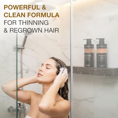 Dr.Healdy Anti-Thinning Batana Oil Shampoo & Deep Moisturizing Conditioner Set (6.8oz x2) Natural herbal Scent,Clarifying Hair Care,Hair Thickening Product, Women & Men