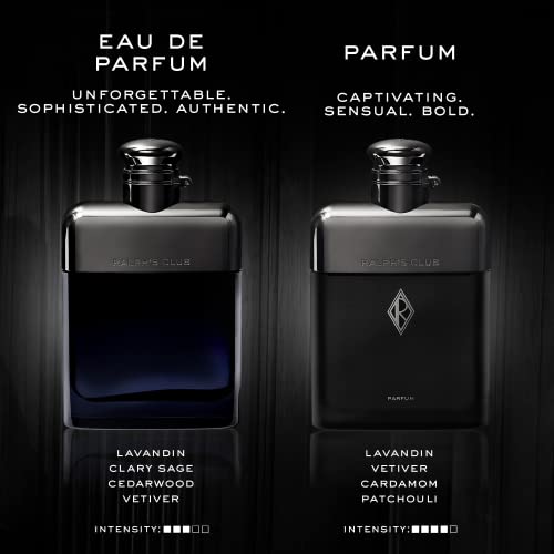 RALPH LAUREN FRAGRANCES - Ralph's Club - Parfum - Men's Cologne - Woody & Ambery - With Lavandin, Vetiver, Cardamom, and Patchouli - Intense Fragrance