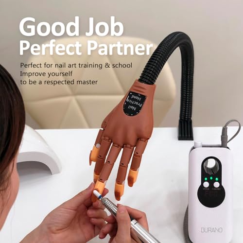 BURANO Rechargeable 35000RPM Electric Nail Drill, Portable E File for Acrylic Nails, 10 Hours Long Life Battery Nail Drill for Acrylic Nails , High Speed Cordless for Professional Use