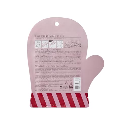 TONYMOLY Vanilla Sugar Hand Mask ? Hydrating Glove Treatment with Nourishing Essence for Soft, Smooth Hands ? Touchscreen-Friendly, 20-Minute Moisturizing Spa Mask & Self-Care Gift