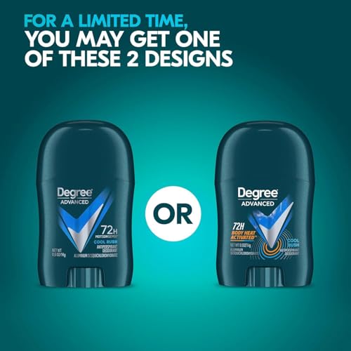 Degree Men¡¯s Travel Deodorant 3-Pack ? 72H Body Heat Activated Mini Antiperspirant Stick, 0.5 Oz Ea