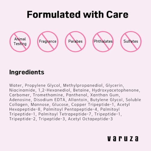 Firm & Glow Sheet Mask with Vegan Collagen Semi-Gel Sheet Biodegradable 100% Cellulose for Anti-Aging Hydration Elasticity Peptide Complex-9 Niacinamide 5 Count