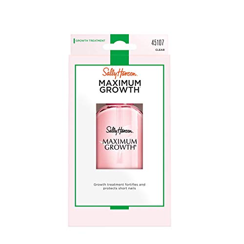 Sally Hansen Nail Treatment Maximum Growth¢ç Nail Strengthener | Base Coat & Nail Protectant | Triple Protein & Silk Formula for Strong, Healthy Nails