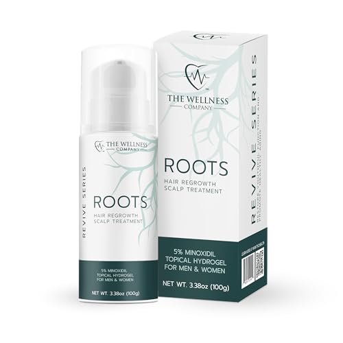ROOTS Hydrogel ? Topical Hair Growth, Increased Absorption, No Oily Feel - Minoxidil, Methylene Blue, Peptides