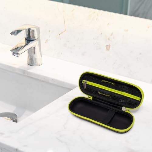 Nincha Compact Travel Trimmer Case for Philips Hybrid Electric Trimmer and Shaver, Face + Body Groomer QP2724/90, QP2834/70, QP1924/70, QP6531/70, QP4631/90, Hard Carrying Case, Limegreen&Black