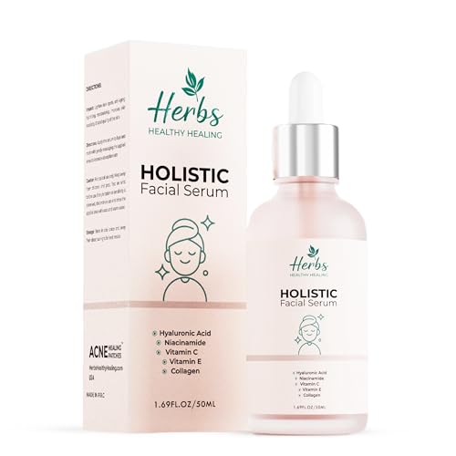 Holistic Facial Serum ? Hydrating Value Pack 1.69 Fl Oz with Hyaluronic Acid 10%, Niacinamide 5%, Vitamin C & E, Collagen ? Multi-Depth Moisturizing & Plumping Serum for Smooth, Radiant Skin