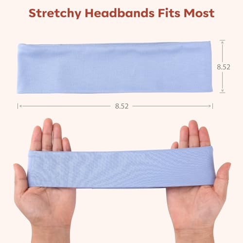 Fashion Women's Headbands for Short Hair Non Slip Elastic Floral Hairbands, Soft Fabric Workout Stripe Head Bands Heart Headbands, Valentine's Day, Cute-Red Heart