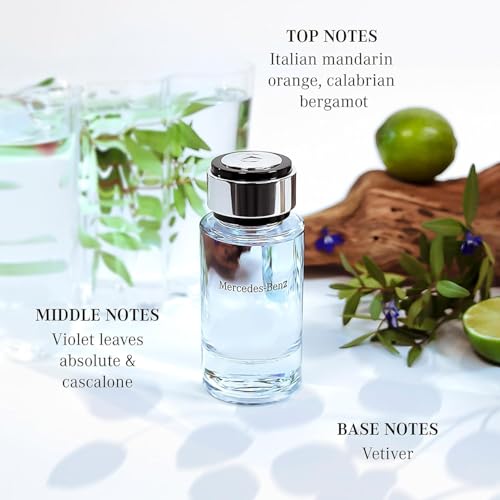 Mercedes Benz For Men - Elegant Fragrance With Woody, Sensual Musky Notes - Mesmerize The Senses With Original Luxury Men¡¯s Eau De Toilette Spray - Endless Day Through Night Scent Payoff - 4 OZ