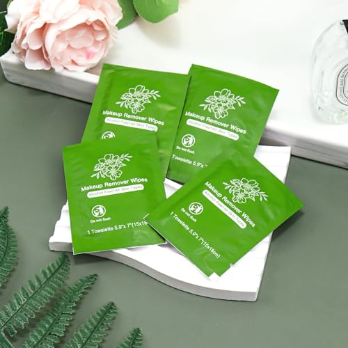 Gentle Cleansing Makeup Remover Wipes - Bulk Individually Wrapped Travel & Hotel (200)