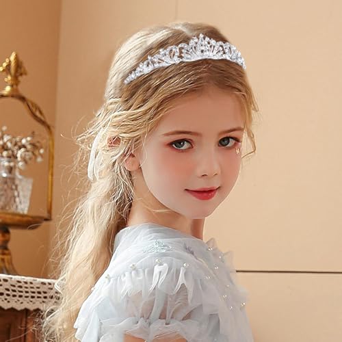 TOBATOBA Silver Tiara Crowns for Women Girls Wedding Tiara Princess Tiara for Wedding Prom Quinceanera Birthday Crown Halloween Hair Accessories
