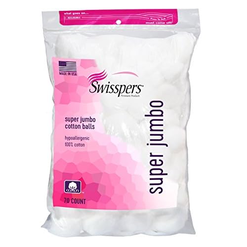Swisspers Cotton Balls Jumbo Plus Size, 70 Count