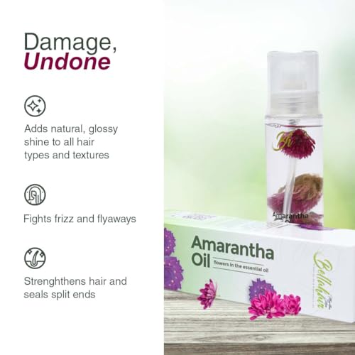 Bellahair |Revive, Strengthen & Shine with Our Luxurious Natural Hair Oil ? Powered by Amaranth Oil for Hair Growth, Frizz Ease, Split End Repair, and Deep Hair Care Hydration