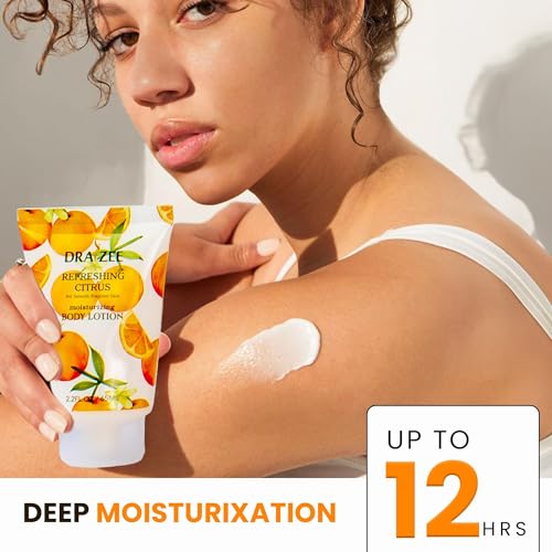 Luxury Spa Gifts for Women ? 8 Pc Citrus Scented Bath and Body Set with Bubble Bath, Lotion & More ? Luxury Self Care Kit for Wife, Mom, Girlfriend, Birthday Gifts for Women by Draizee