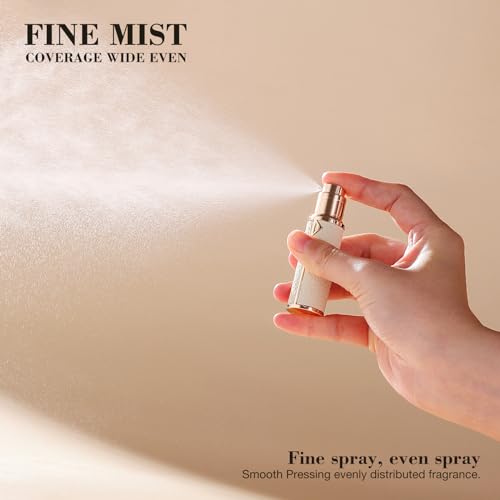Travel Refillable Perfume Bottle, Leak-proof 5ml Atomizer, Portable Luxurious Pocket Perfume Dispenser Pump Transfer Tool for Women Men Travel Accessories.