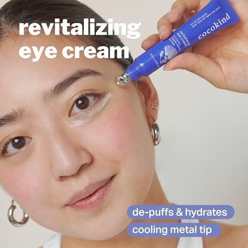 Cocokind Hydration Heros Set | Milky Ceramide Hydrating Serum, Eye Cream with Cooling Metal Applicator Tip, Lightweight Electrolyte Moisturizer | Hydrate, De-Puff, Calm, Balance | 3 Count