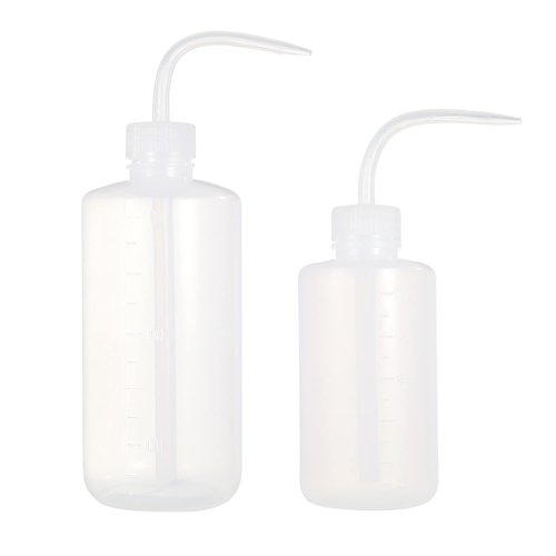 new star tattoo Wash Bottle,Squeeze Bottle,LDPE,250ML/8OZ and 500ml/16OZ 2pcs Medical Label Plastic Tattoo Green Soap Cleaning Washing (250ML+500ML)