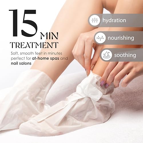 Original Derma Beauty Foot Mask 24 Pairs Intense Hydration Avocado Oil Moisturizing Foot Mask Set Body Exfoliator Callus Remover Foot Masks Foot Bath Pedicure Supplies for Beauty & Personal Care