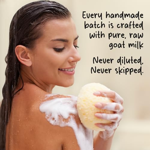 Goat Milk Soap Bar for Face & Body | Lavender Soap with Essential Oils & Fragrance Oils | Moisturizing Vitamin-Rich Skincare ? Lavender 3 Pack