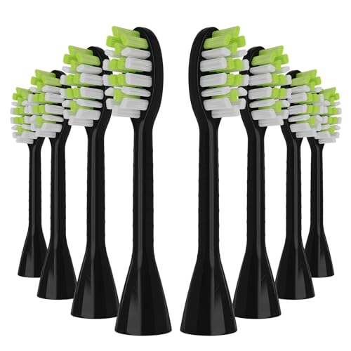 One Series Replacement Toothbrush Heads Pisonicleara Compatible with sonicare Philips One Series BH1022/03 HY1100/02 HY1102 (8-pc) Battery Brush, Mango Snow White