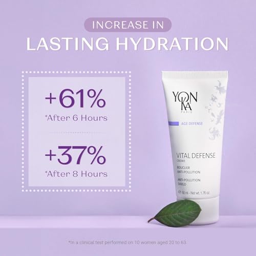 Yonka Vital Defense Day Cream, Daily Facial Moisturizer and Hydrating Anti-Pollution Creme, Dermatologist Tested Professional Skincare, Paraben-Free