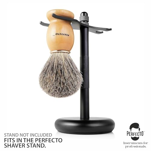 Synthetic Bristles Shaving Brush For Men, Engineered for The Best Shave of Your Life. Shaving Brush - Shave Brush for Wet Shave for Safety Razor, Double Edge Razor, Straight Razor, Shaving Razor
