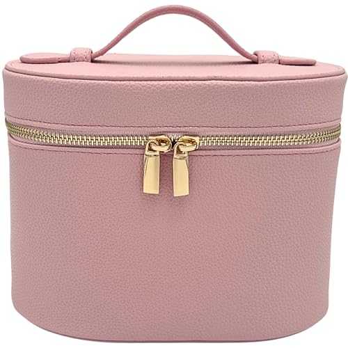JAZD Vanity Case Makeup Bag with Removable Organizer Divider, Travel Toiletry Cosmetic Organizer for Women