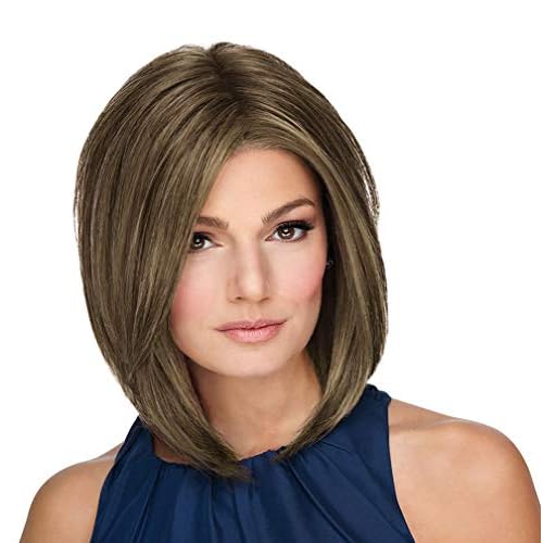 Raquel Welch On Point Natural Looking Should Length Angled Bob Wig By Hairuwear, Average Cap, Rl10/12, Sunlit Chestnut