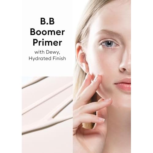 MISSHA M BB Boomer Primer for Face I Creamy-Soft, Illuminating Makeup Primer for Dewy Finish, Hydrating Radiant Cream, Moisturizing Makeup Base, Glass Skin, 1.35 Fl oz/40ml
